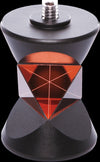360MP Mini Prism with Pole – High Precision Copper-Coated Survey Prism, Leica Compatible, M8 Mount, Includes Carry Bag