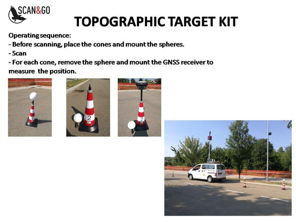 Scan&Go Topographic Target Kit w/ Cones - Datum Tech Solutions