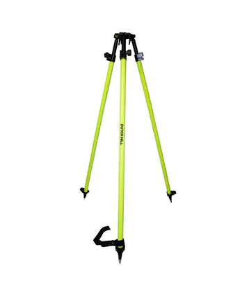 DH04-002-Aluminum Tripod surveying prism pole, fluorencent yellow