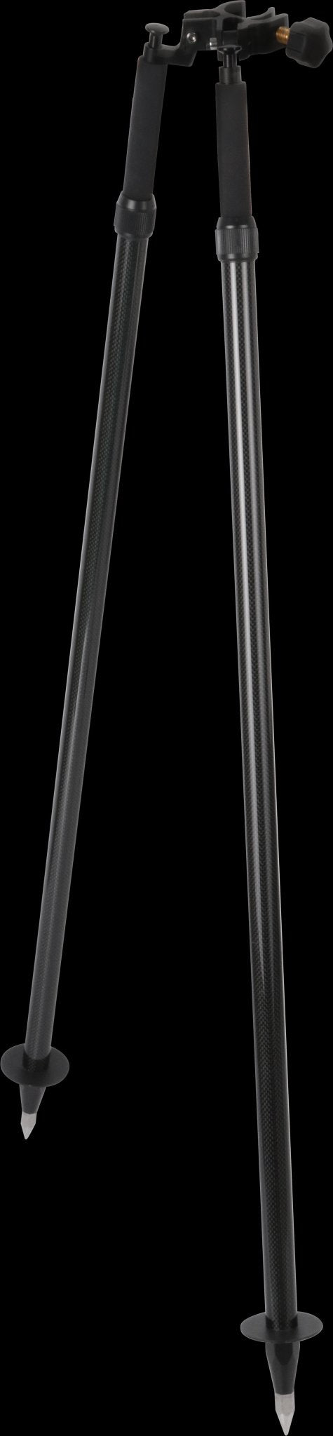 CLS22C3 - Bipod for Pole, Carbon Fiber with anti - crush head, Width 25 - 38mm with Soft Bag - Datum Tech Solutions